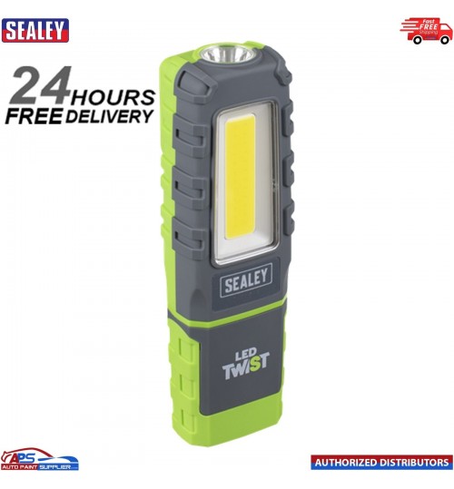 Sealey LED Twist Rechargeable Inspection Light 5W COB & 1W SMD LED601G